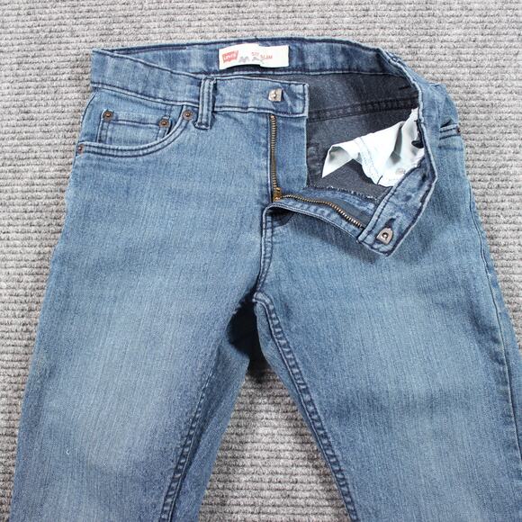 Levi’s 511 Slim Jeans Boys 14 Reg W27 L29 Blue Straight - Picture 4 of 9